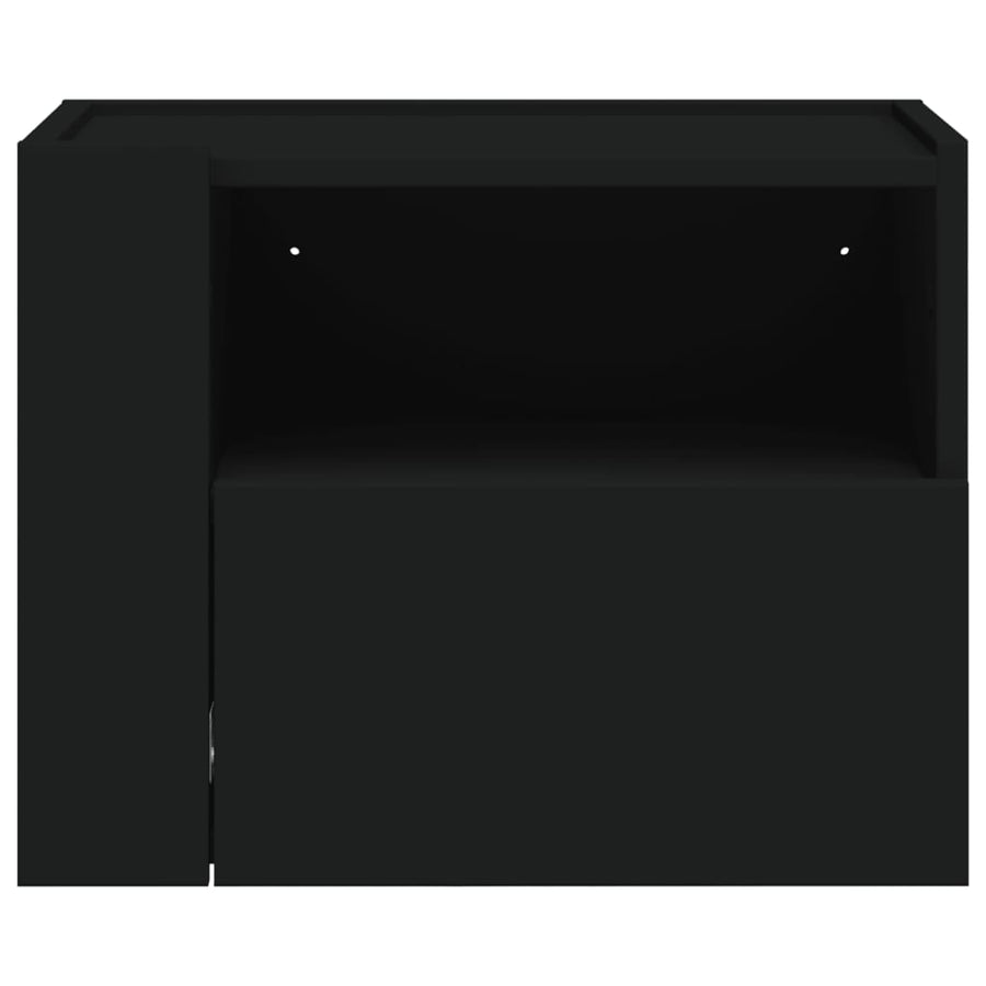 Nachtkastjes 2 st wandgemonteerd 45x30x35 cm wit