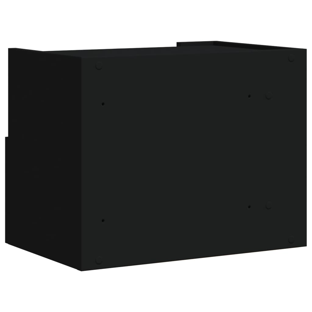 Nachtkastjes 2 st wandgemonteerd 45x30x35 cm wit