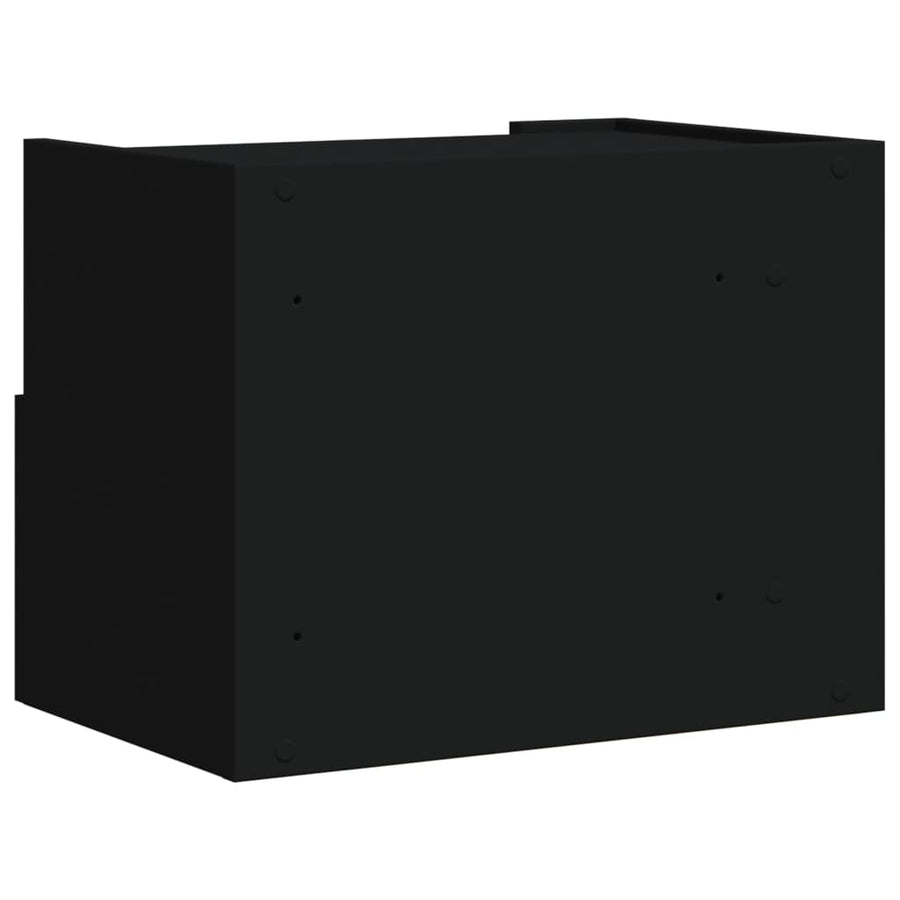 Nachtkastjes 2 st wandgemonteerd 45x30x35 cm wit