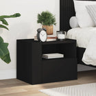 Nachtkastjes 2 stuks wandmontage 45x30x35 cm wit
