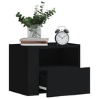 Wall-mounted bedside tables 2 pcs 45x30x35 cm black