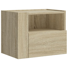Nachtkastje wandgemonteerd 45x30x35 cm sonoma eikenkleurig