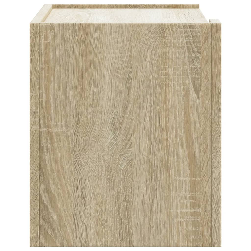 Nachtkastje wandgemonteerd 45x30x35 cm sonoma eikenkleurig