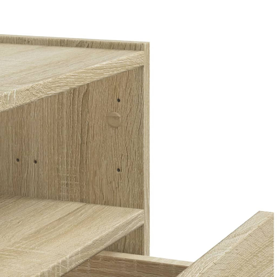 Nachtkastje wandgemonteerd 45x30x35 cm sonoma eikenkleurig