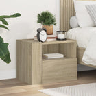 Wall-mounted nightstand 45x30x35 cm Sonoma oak-colored