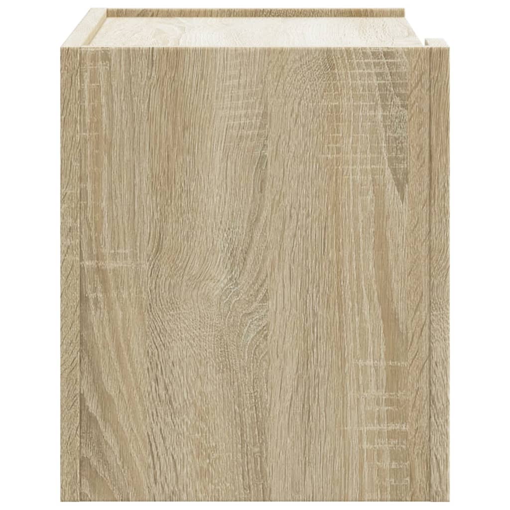 Nachtkastjes 2 st wandgemonteerd 45x30x35 cm sonoma eikenkleur