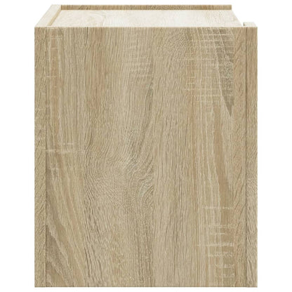 Nachtkastjes 2 st wandgemonteerd 45x30x35 cm sonoma eikenkleur