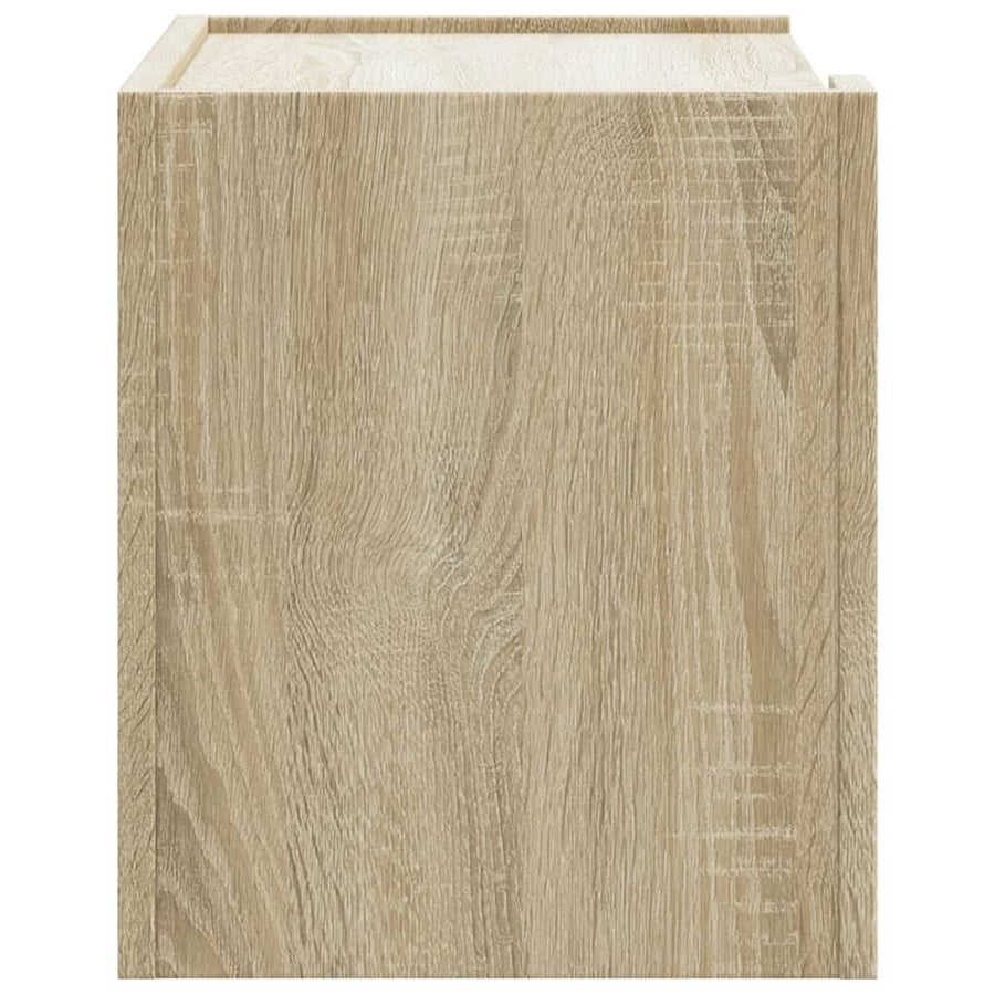 Nachtkastjes 2 st wandgemonteerd 45x30x35 cm sonoma eikenkleur