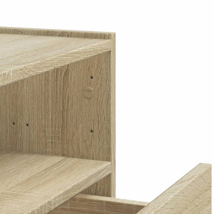 Nachtkastjes 2 st wandgemonteerd 45x30x35 cm sonoma eikenkleur