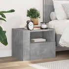 Wall-mounted bedside table 45x30x35 cm concrete grey