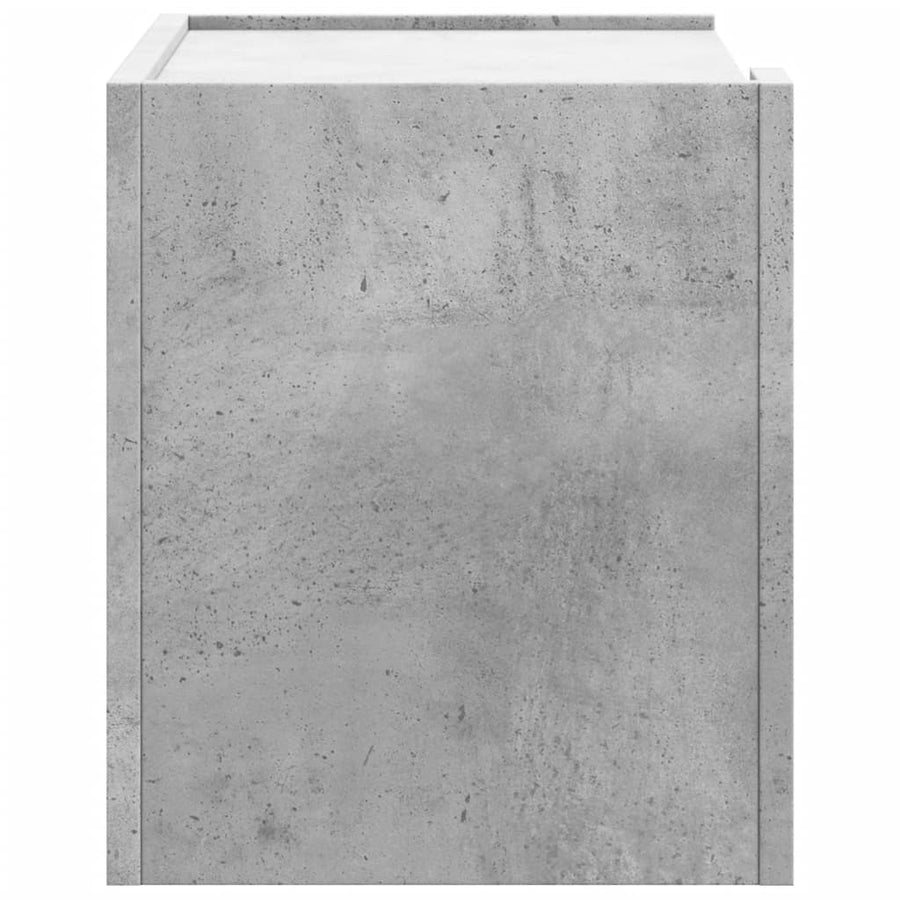 Nachtkastjes 2 st wandgemonteerd 45x30x35 cm betongrijs
