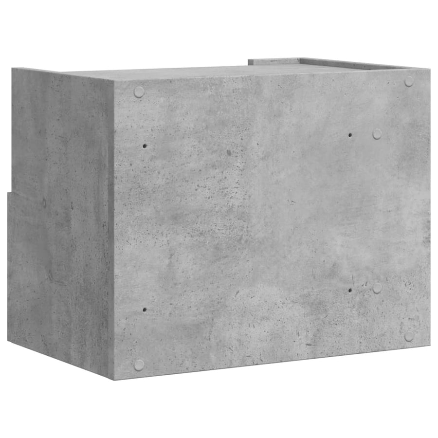 Nachtkastjes 2 st wandgemonteerd 45x30x35 cm betongrijs