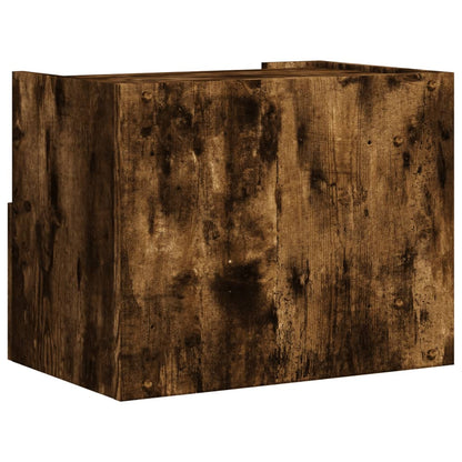 Nachtkastjes 2 st wandgemonteerd 45x30x35 cm gerookt eikenkleur