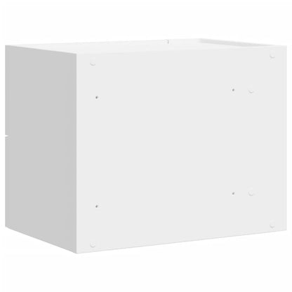 Nachtkastje wandgemonteerd 45x30x35 cm wit