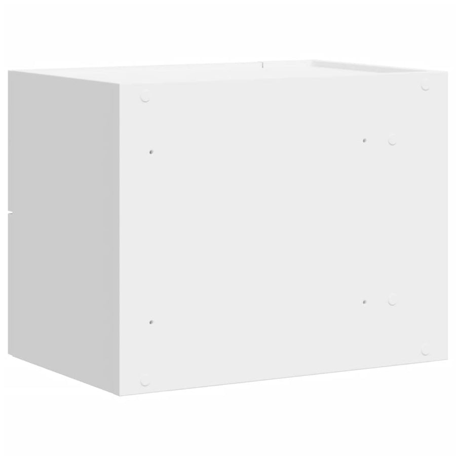 Nachtkastje wandgemonteerd 45x30x35 cm wit