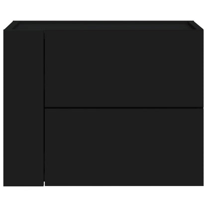 Nachtkastjes wandgemonteerd 2 st 45x30x35 cm zwart