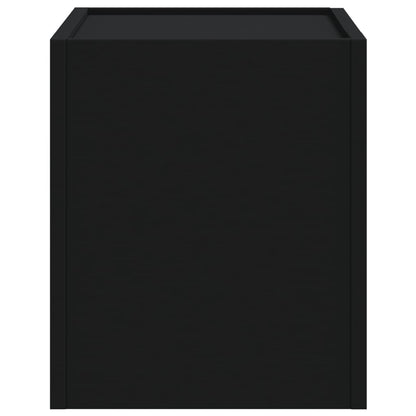 Nachtkastjes wandgemonteerd 2 st 45x30x35 cm zwart