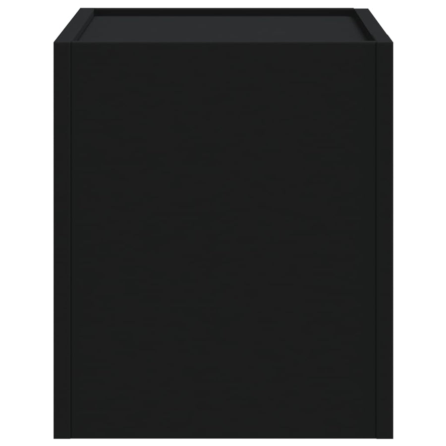 Nachtkastjes wandgemonteerd 2 st 45x30x35 cm zwart