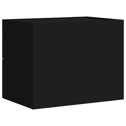 Nachtkastjes wandgemonteerd 2 st 45x30x35 cm zwart
