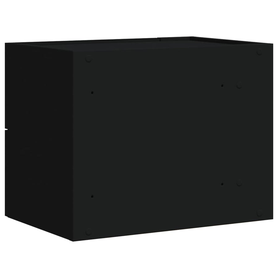 Nachtkastjes wandgemonteerd 2 st 45x30x35 cm zwart