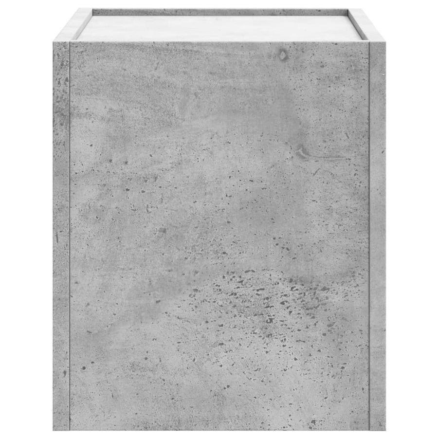 Nachtkastjes 2 st wandgemonteerd 45x30x35 cm betongrijs