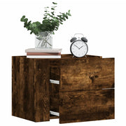 Nachtkastjes 2 st 45x30x35 cm gerookt eiken