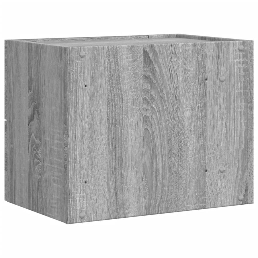 Nachtkastje wandgemonteerd 45x30x35 cm grijs sonoma eikenkleur