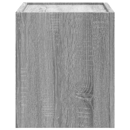 Nachtkastjes 2 st wandgemonteerd 45x30x35 cm grijs sonoma eiken