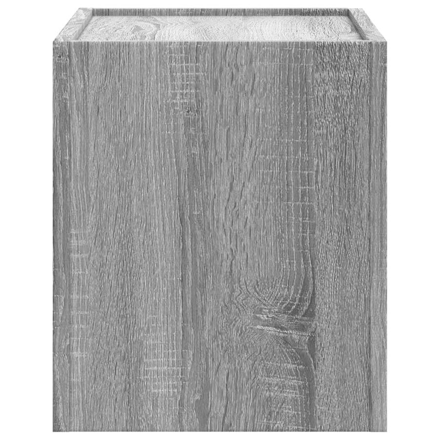 Nachtkastjes 2 st wandgemonteerd 45x30x35 cm grijs sonoma eiken