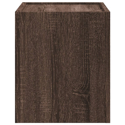 Nachtkastje wandgemonteerd 45x30x35 cm bruin eikenkleurig