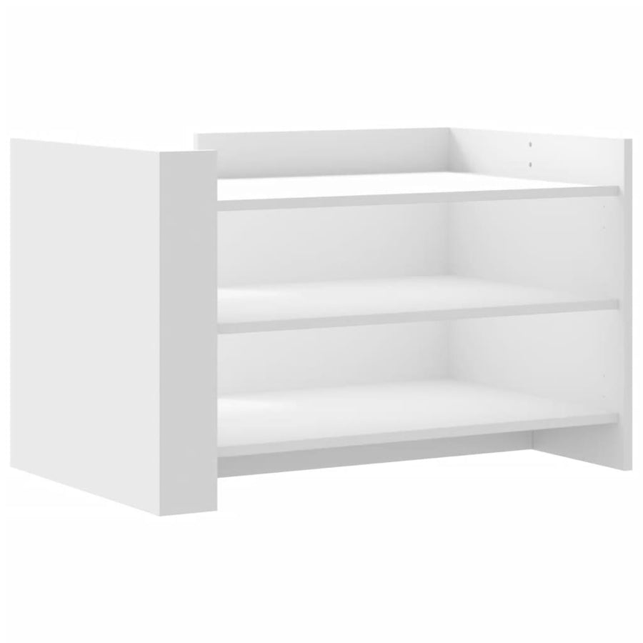 Salontafel 80x50x50 cm bewerkt hout wit