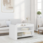 Coffee table 80x50x50 cm treated wood white