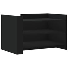 Salontafel 80x50x50 cm bewerkt hout zwart