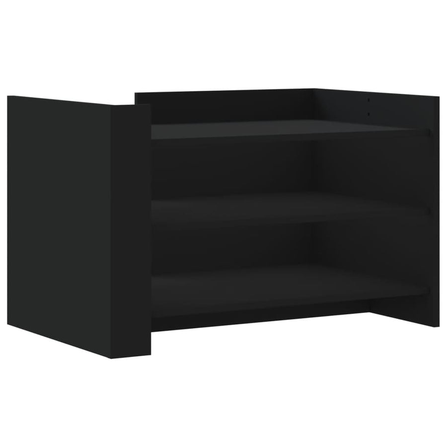 Salontafel 80x50x50 cm bewerkt hout zwart