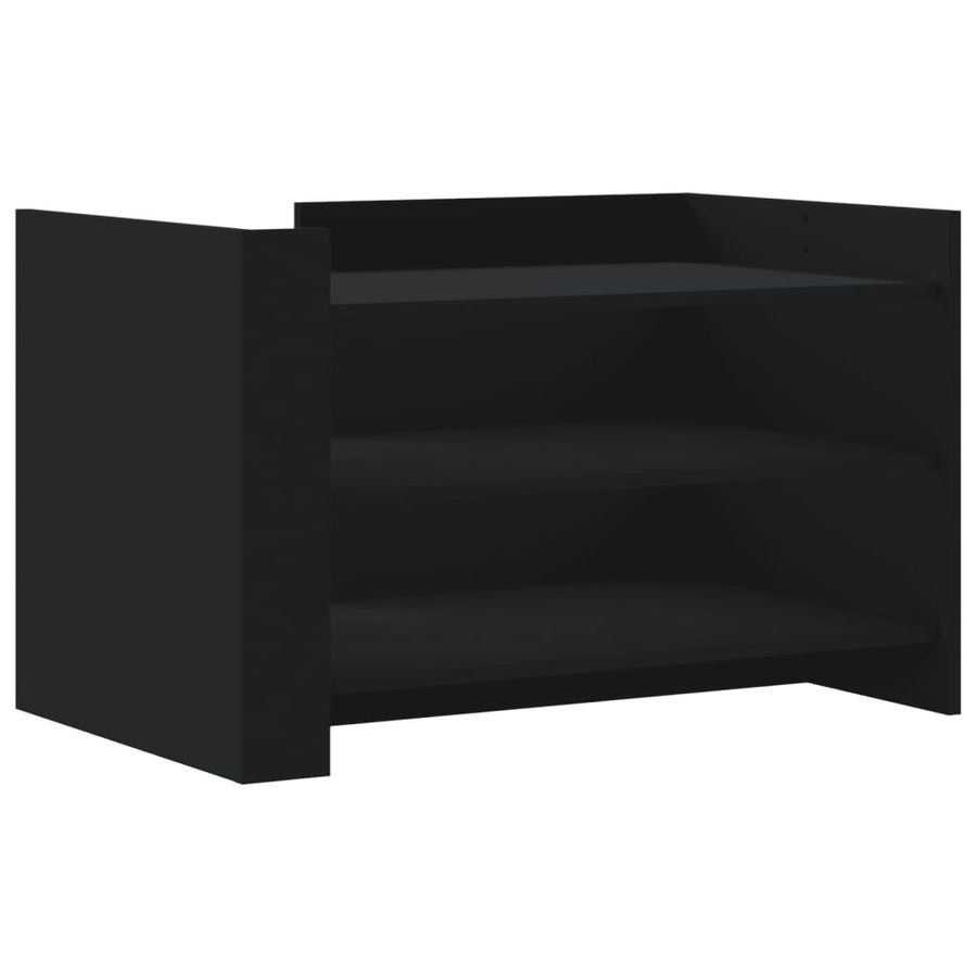 Salontafel 80x50x50 cm bewerkt hout zwart