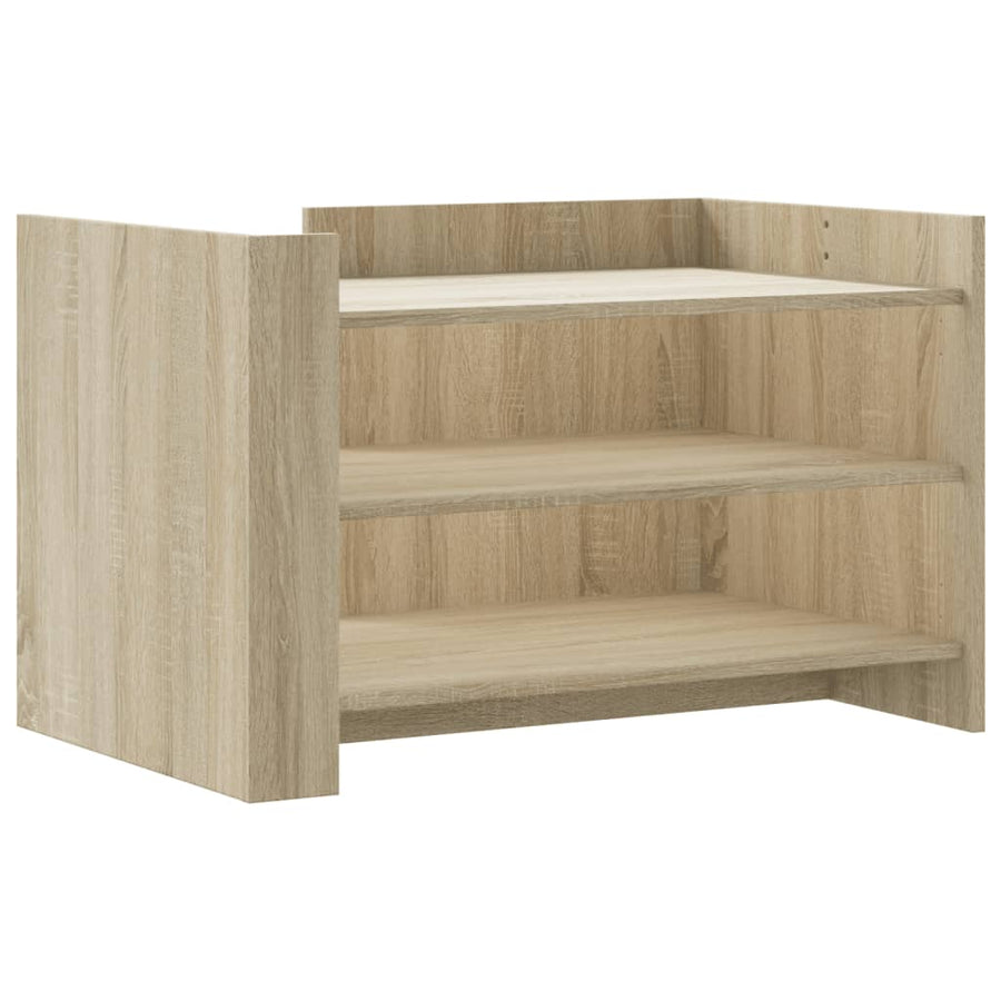 Salontafel 80x50x50 cm bewerkt hout sonoma eikenkleurig