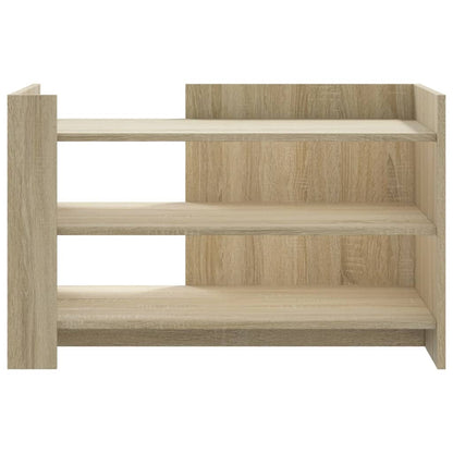 Salontafel 80x50x50 cm bewerkt hout sonoma eikenkleurig