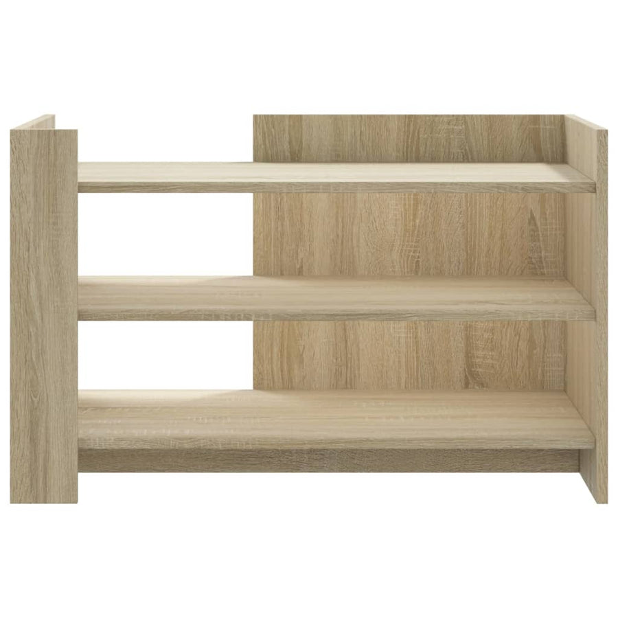 Salontafel 80x50x50 cm bewerkt hout sonoma eikenkleurig