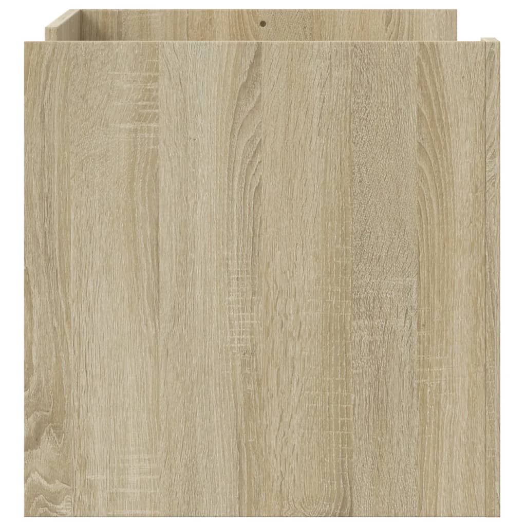 Salontafel 80x50x50 cm bewerkt hout sonoma eikenkleurig