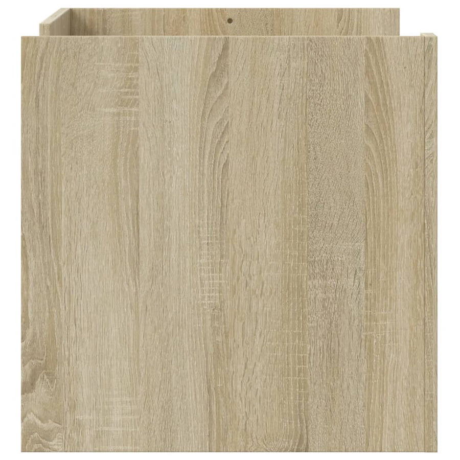 Salontafel 80x50x50 cm bewerkt hout sonoma eikenkleurig