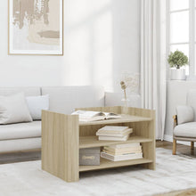 Salontafel 80x50x50 cm bewerkt hout sonoma eikenkleurig