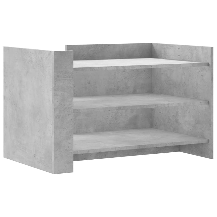 Salontafel 80x50x50 cm bewerkt hout betongrijs