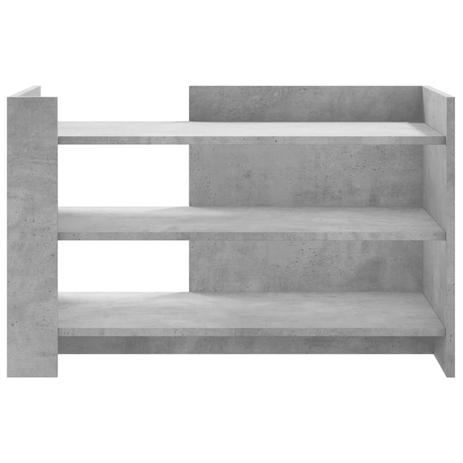 Salontafel 80x50x50 cm bewerkt hout betongrijs
