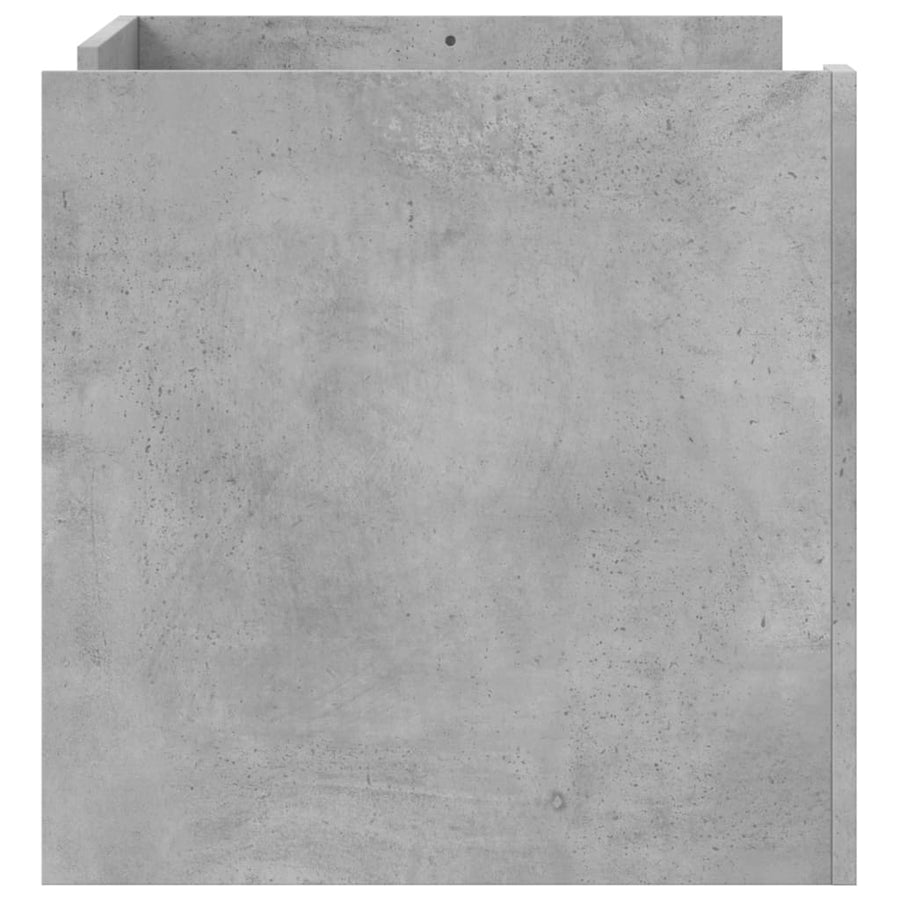 Salontafel 80x50x50 cm bewerkt hout betongrijs