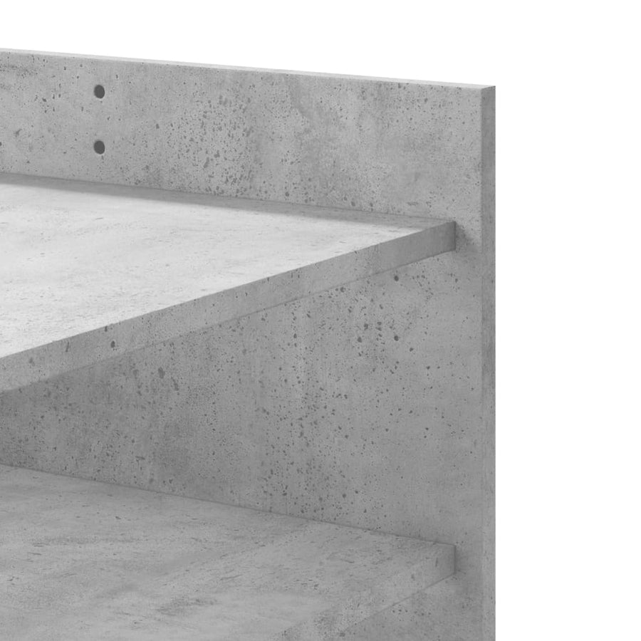 Salontafel 80x50x50 cm bewerkt hout betongrijs