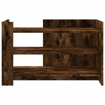 Salontafel 80x50x50 cm bewerkt hout gerookt eikenkleurig