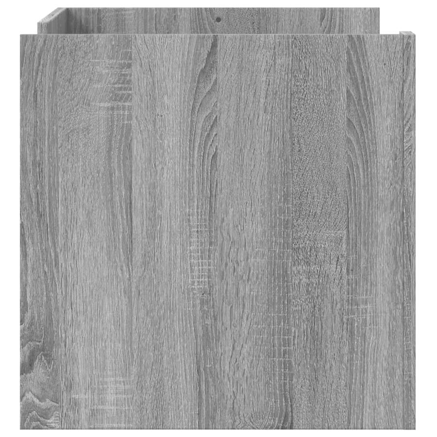 Salontafel 80x50x50 cm bewerkt hout grijs sonoma eikenkleur