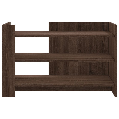 Salontafel 80x50x50 cm bewerkt hout bruin eikenkleur