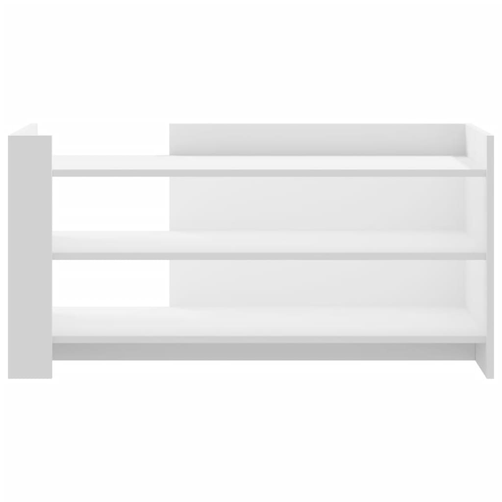 Salontafel 100x50x50 cm bewerkt hout wit