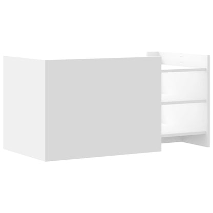 Salontafel 100x50x50 cm bewerkt hout wit
